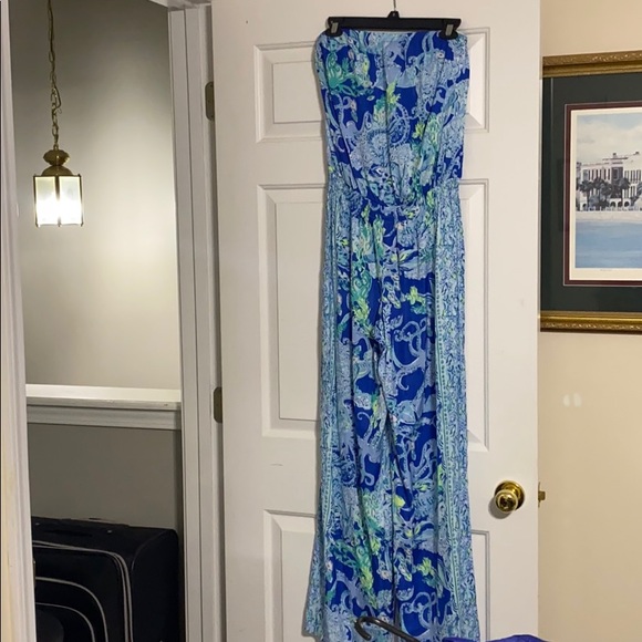 Lily Pulitzer Strapless Jumpsuit - Picture 2 of 4